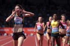 Jessica judd wins the 800 metres in the IAAF Diamond League, Birmingham.